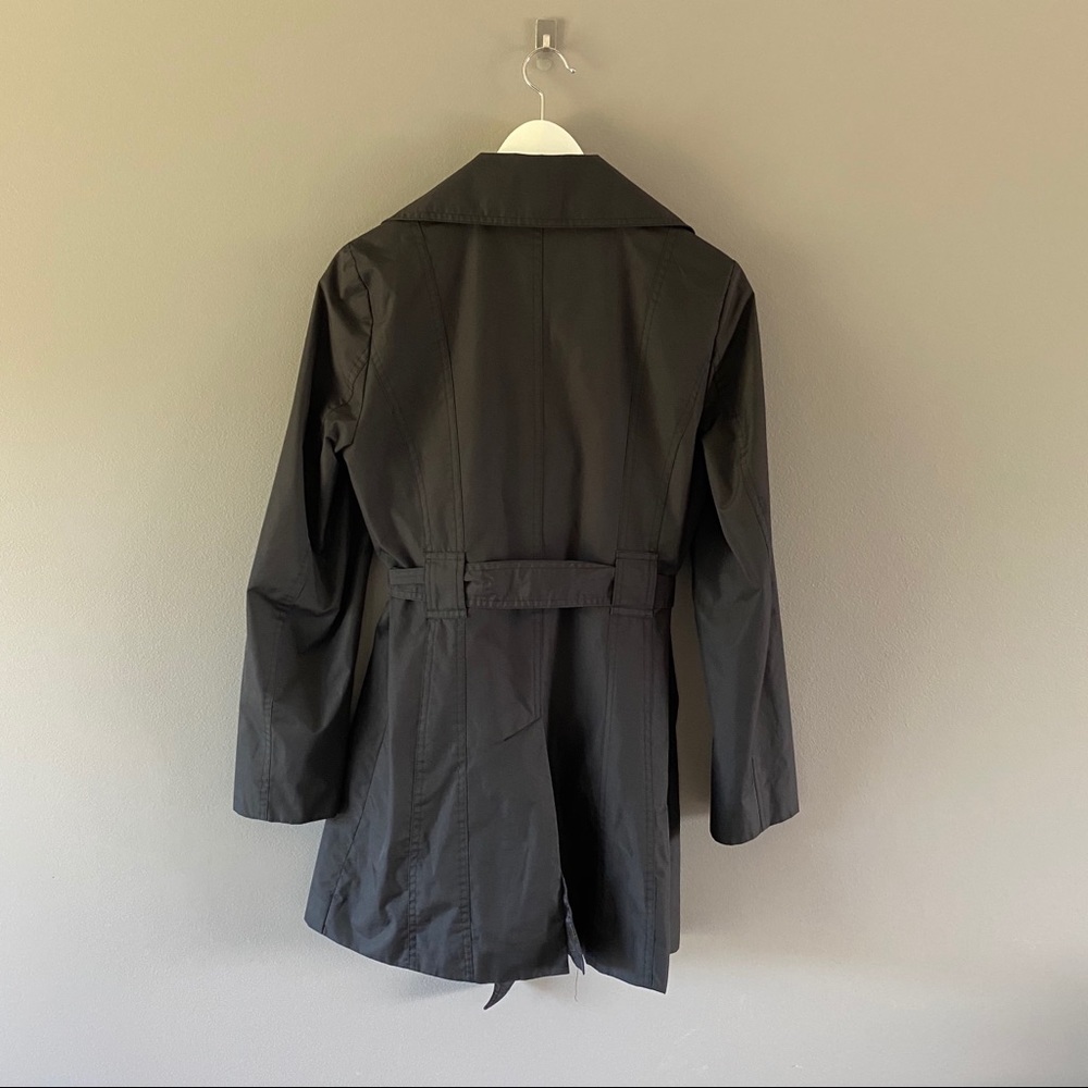 Croft & Barrow Trench Coat Black Sz Small - Picture 10 of 10